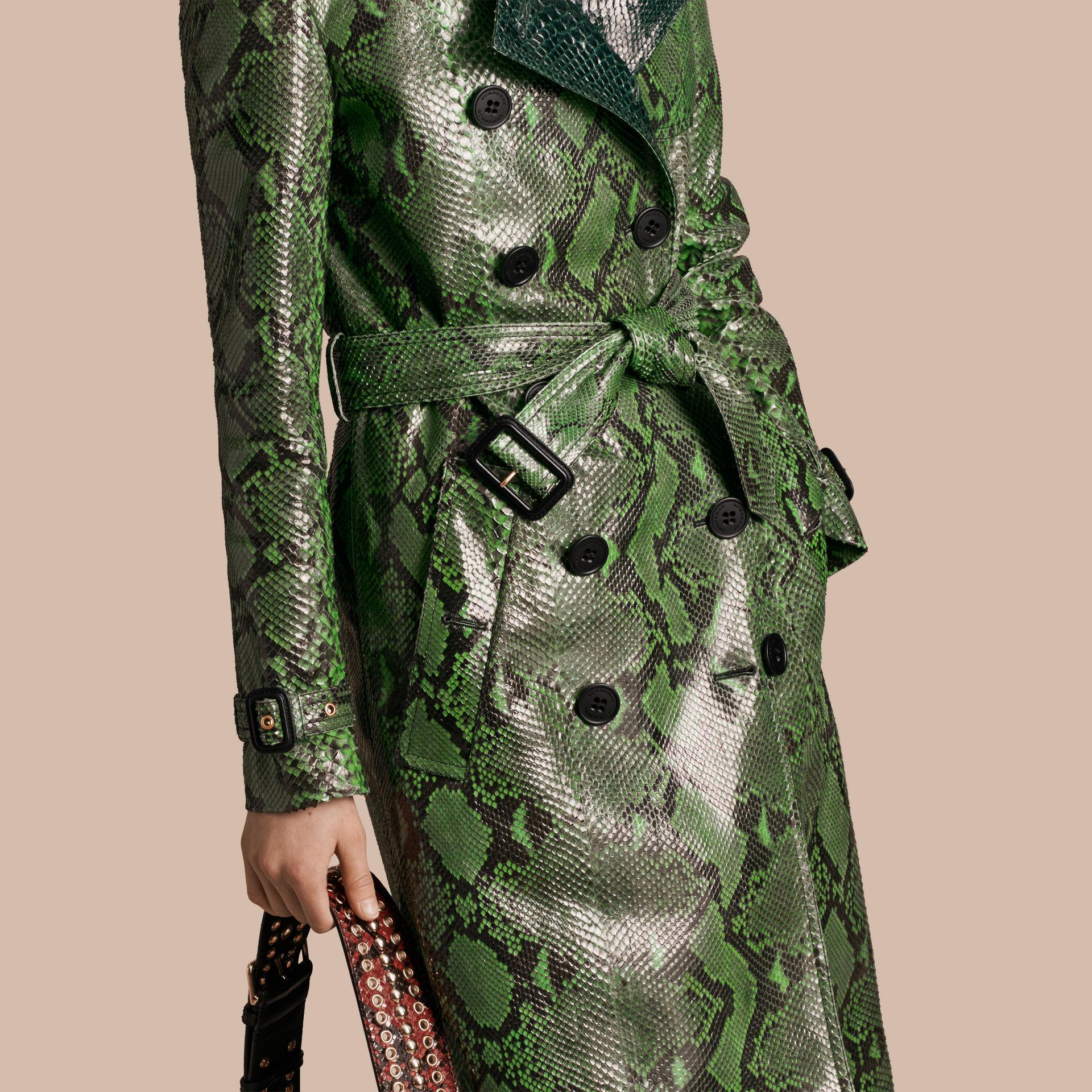 Burberry python hotsell trench coat